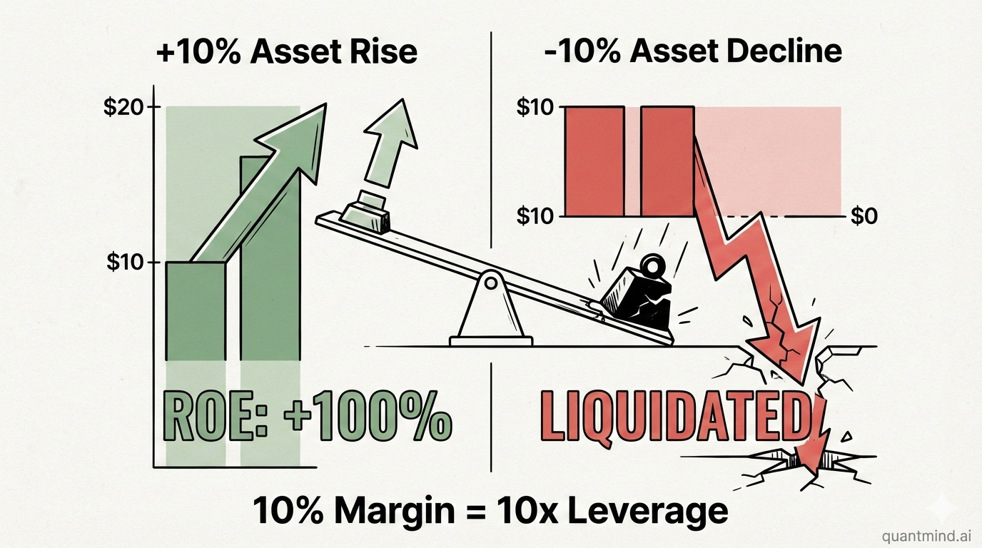 Asymmetric leverage payoff