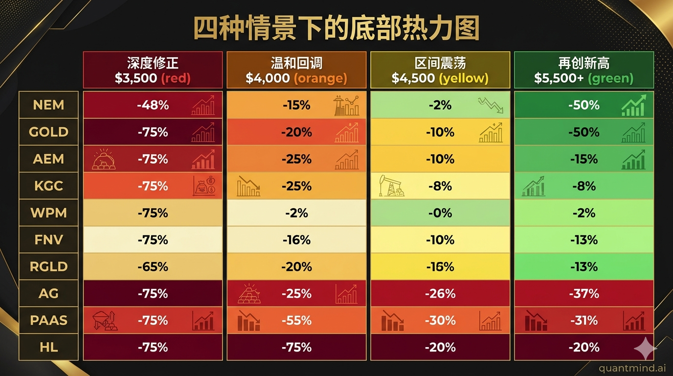 四种情景底部热力图