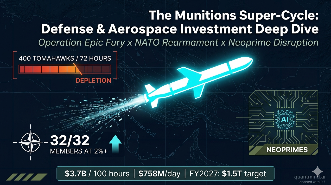 The Munitions Super-Cycle: Why Defense Stocks Are the Best-Executing Sector