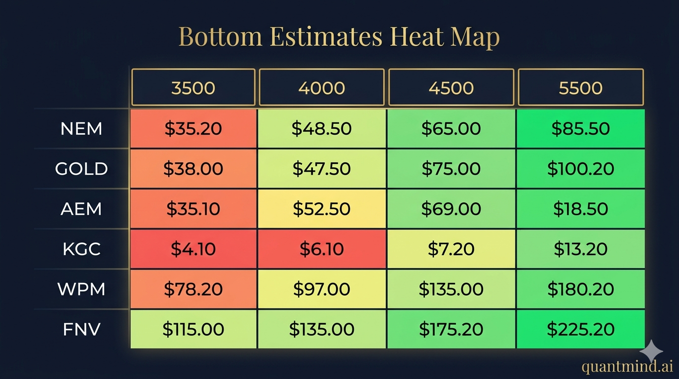 Four-Scenario Bottom Heat Map