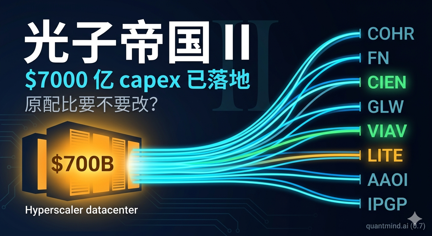 光子帝国 II：$7000 亿 capex 已落地，原配比要不要改？