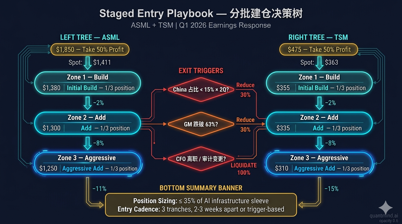 分批建仓决策树:ASML + TSM 三档入场 + 风控触发器