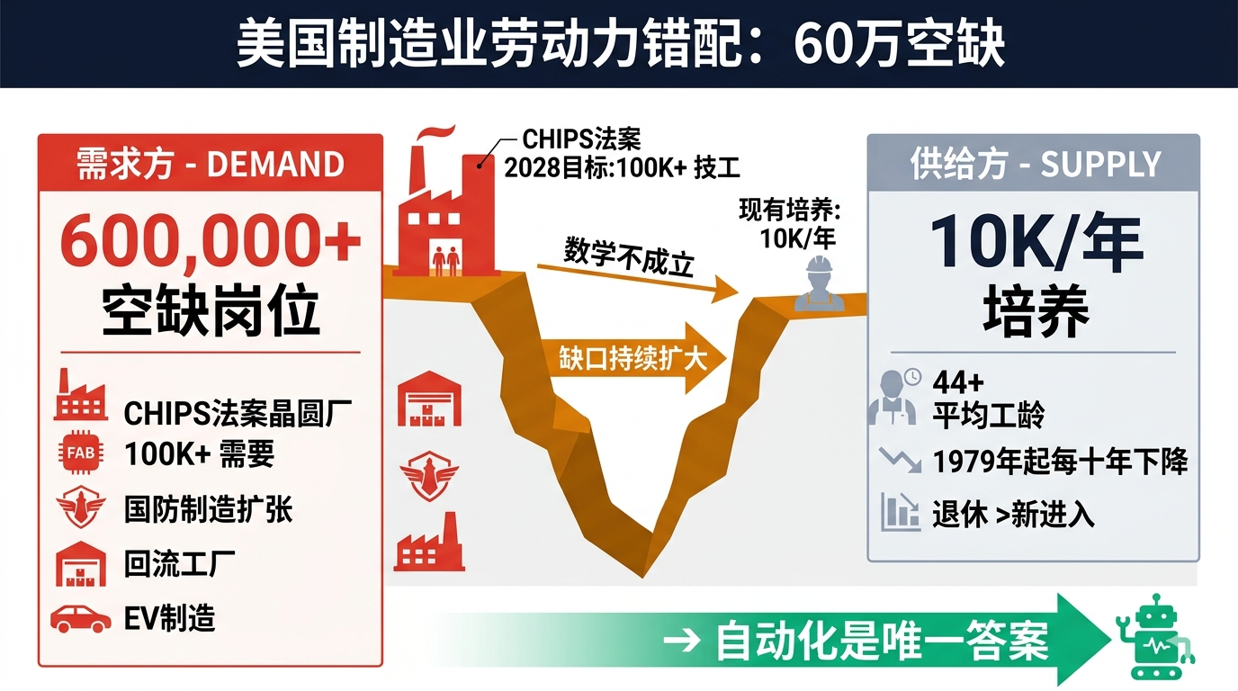劳动力错配:60万空缺