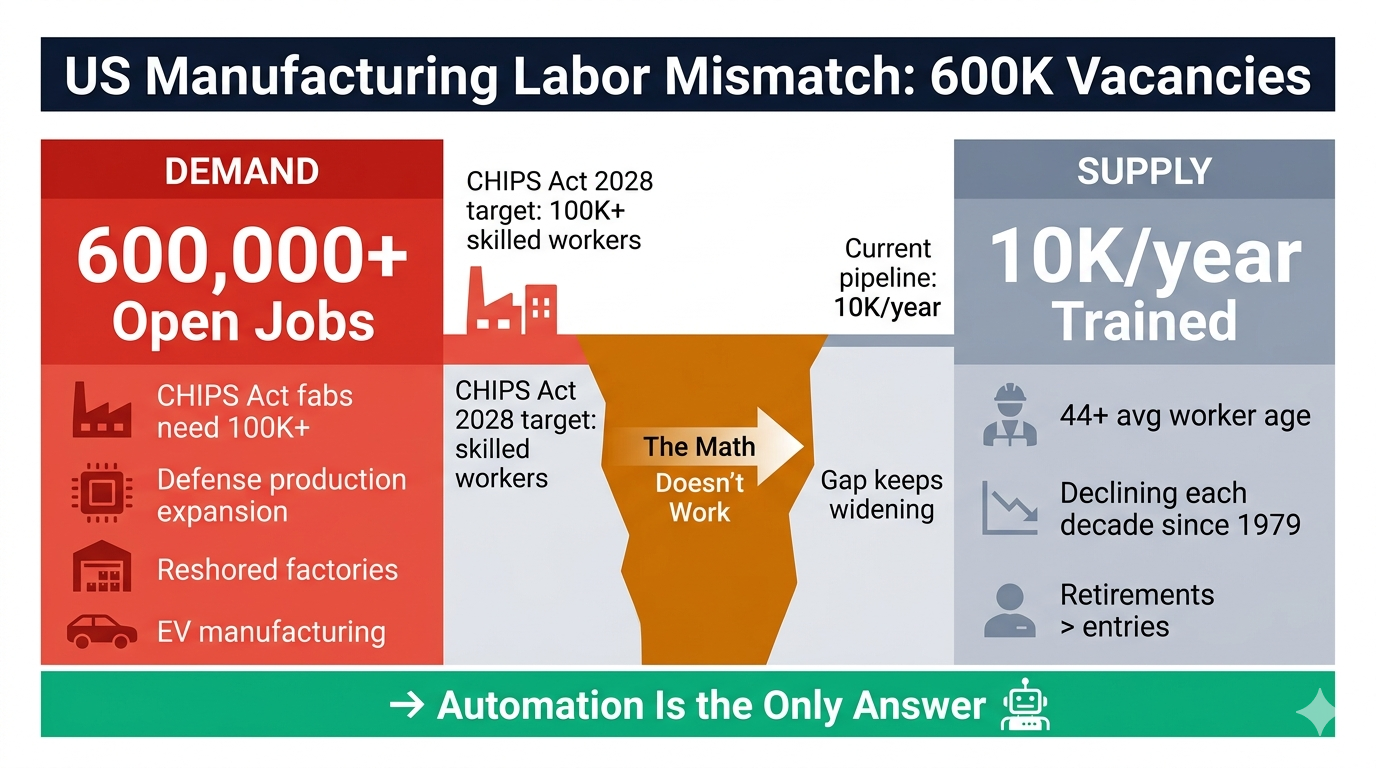 Labor Mismatch: 600K Vacancies